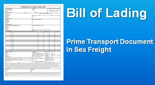 Common types of bills of lading